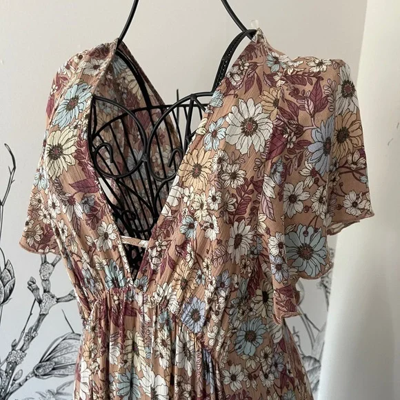 Floral V-Neck Dress - Picture 2 of 4